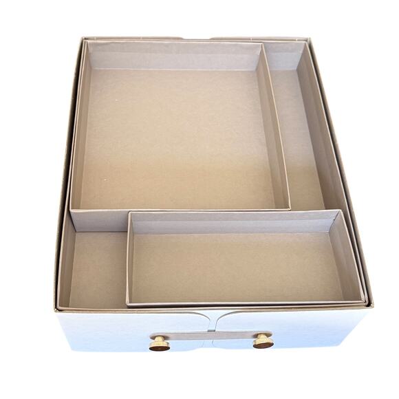 IKEA SPINNROCK Box with Compartments, White, 12 ½x9 ¾x4 " (Set of 2) - Picture 2 of 4